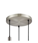 Italux Penzi Wisząca 3xE27 Srebrny PND-31981-3S-SC-WH Italux Penzi Wisząca 3xE27 Srebrny PND-31981-3S-SC-WH