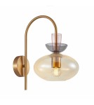 Kinkiety designerskie - Italux Fanda Kinkiet 1xE27 Złoty WL-31882-1-GD-AMB - product 1