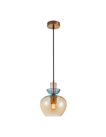 Italux Fanda Wisząca 1xE27 Złoty PND-31882-1-GD-AMB