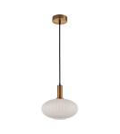 Lampy wiszące pojedyncze - Italux Della Wisząca 1xE27 Złoty PND-31982-1B-GD - product 1