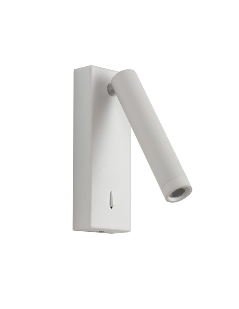 Kinkiety do sypialni - Italux Cali Kinkiet 3000K 153lm Piaskowany czarny WL-21017-WH - product kolory-swiatla.pl 2