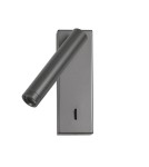 Kinkiety do sypialni - Italux Cali Kinkiet 3000K 153lm Szary WL-21017-GR - product 1