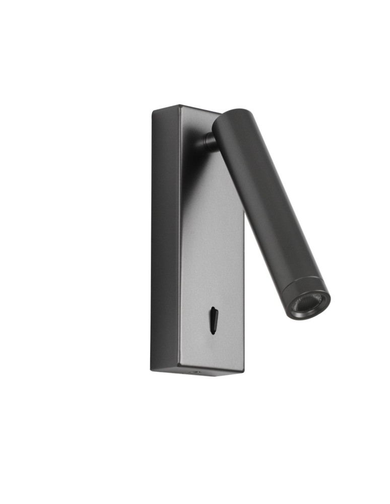 Kinkiety do sypialni - Italux Cali Kinkiet 3000K 153lm Szary WL-21017-GR - product kolory-swiatla.pl 4
