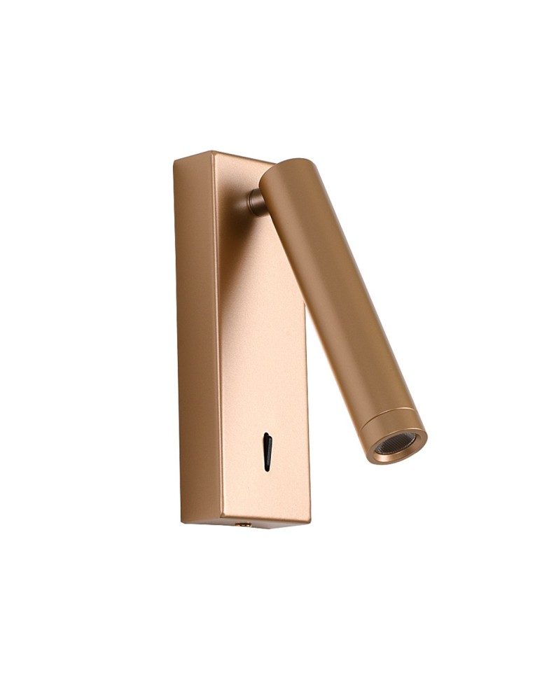 Kinkiety do sypialni - Italux Cali Kinkiet 3000K 153lm Złoty WL-21017-GD - product kolory-swiatla.pl 3