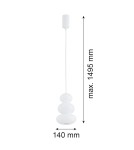 Lampy wiszące pojedyncze - Argon ORLANDO  8824  GU10 (nie zawiera źródła światła) / 230V szkło, stal lakierowana - product 13