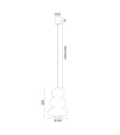 Argon ORLANDO 8825 GU10 (nie zawiera źródła światła) / 230V szkło, stal lakierowana Argon ORLANDO 8825 GU10 (nie zawiera źródła światła) / 230V szkło, stal lakierowana