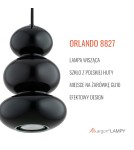 Lampy wiszące pojedyncze - Argon ORLANDO 8827  GU10 (nie zawiera źródła światła) / 230V szkło, stal lakierowana - product 12