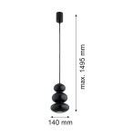 Lampy wiszące pojedyncze - Argon ORLANDO 8827  GU10 (nie zawiera źródła światła) / 230V szkło, stal lakierowana - product 13