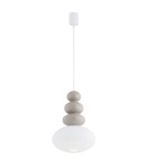 Lampy wiszące pojedyncze - Argon DIEGO 8819  GU10 (nie zawiera źródła światła) / 230V szkło, stal lakierowana - product 1