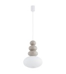 Lampy wiszące pojedyncze - Argon DIEGO 8819  GU10 (nie zawiera źródła światła) / 230V szkło, stal lakierowana - product 8