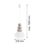 Lampy wiszące pojedyncze - Argon DIEGO 8819  GU10 (nie zawiera źródła światła) / 230V szkło, stal lakierowana - product 11