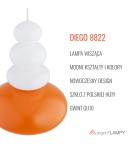 Argon DIEGO 8822 GU10 (nie zawiera źródła światła) / 230V szkło, stal lakierowana Argon DIEGO 8822 GU10 (nie zawiera źródła światła) / 230V szkło, stal lakierowana