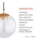 Argon SACRAMENTO 8828 GX53 (żarówka o mocy 8W stanowi element gratisowy - na wyposażeniu) / 230V 2700K szkło, stal lakierow Argon SACRAMENTO 8828 GX53 (żarówka o mocy 8W stanowi element gratisowy - na wyposażeniu) / 230V 2700K szkło, stal lakierow