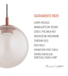 Argon SACRAMENTO 8829 GX53 (żarówka o mocy 8W stanowi element gratisowy - na wyposażeniu) / 230V 2700K szkło, stal lakierow Argon SACRAMENTO 8829 GX53 (żarówka o mocy 8W stanowi element gratisowy - na wyposażeniu) / 230V 2700K szkło, stal lakierow