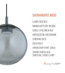 Lampy wiszące kule - Argon SACRAMENTO 8830  GX53 (żarówka o mocy 8W stanowi element gratisowy - na wyposażeniu) / 230V 2700K szkło, stal lakierow - product 11