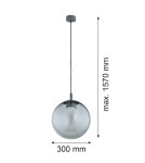 Lampy wiszące kule - Argon SACRAMENTO 8830  GX53 (żarówka o mocy 8W stanowi element gratisowy - na wyposażeniu) / 230V 2700K szkło, stal lakierow - product 12