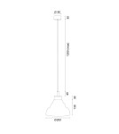 Argon VENTURA 8777 E27 (nie zawiera źródła światła) / 230V szkło, stal lakierowana szczotkowana Argon VENTURA 8777 E27 (nie zawiera źródła światła) / 230V szkło, stal lakierowana szczotkowana