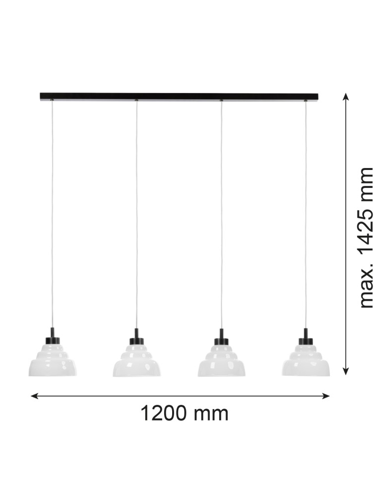 Argon VENTURA 1860  E27 (nie zawiera źródła światła) / 230V szkło, stal lakierowana szczotkowana Argon VENTURA 1860  E27 (nie zawiera źródła światła) / 230V szkło, stal lakierowana szczotkowana