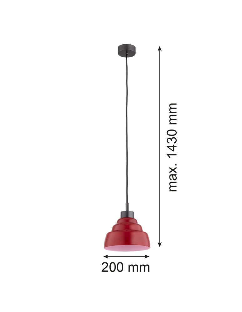 Argon VENTURA 8776 E27 (nie zawiera źródła światła) / 230V szkło, stal lakierowana szczotkowana Argon VENTURA 8776 E27 (nie zawiera źródła światła) / 230V szkło, stal lakierowana szczotkowana