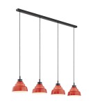 Lampy wiszące na listwie - Argon VENTURA 1859  E27 (nie zawiera źródła światła) / 230V szkło, stal lakierowana szczotkowana - product 1