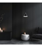 Lampy wiszące pojedyncze - Argon VENTURA 8775  E27 (nie zawiera źródła światła) / 230V szkło, stal lakierowana szczotkowana - product 4