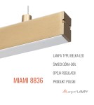 Lampy wiszące nad wyspę - Argon MIAMI 8836  LED (zintegrowany) 230V / 3000 K stal lakierowana - product 8