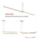 Argon MIAMI 8839 LED (zintegrowany) 230V / 3000 K stal lakierowana Argon MIAMI 8839 LED (zintegrowany) 230V / 3000 K stal lakierowana