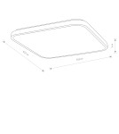 Plafony LED - Nowodvorski AGNES SQUARE LED PRO  Lampy sufitowe Plafon Max moc 64W LED IP44 3000K Biały 10993 - product 6