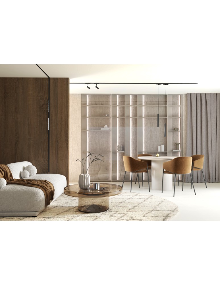 Szyny magnetyczne - Nowodvorski UT-LVM TRACK 1M Systemy szynowe 1-obwodowy niskonapięciowy 48V   UT- LVM Szynoprzewód Natynkowe  Czarny 11320 - product kolory-swiatla.pl 7