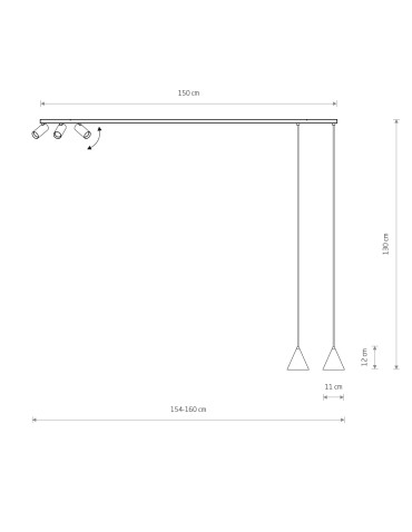 Nowodvorski FOURTY  Lampy sufitowe Sufitowa Max moc 10W only LED GU10 R50, GU10 R35  Umbra gray 11472 - produkt 2
