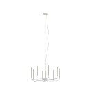 Żyrandole nowoczesne - Nowodvorski ORTO  Lampy sufitowe Żyrandol Max moc 10W only LED E14  Silk gray 11461 - product 1