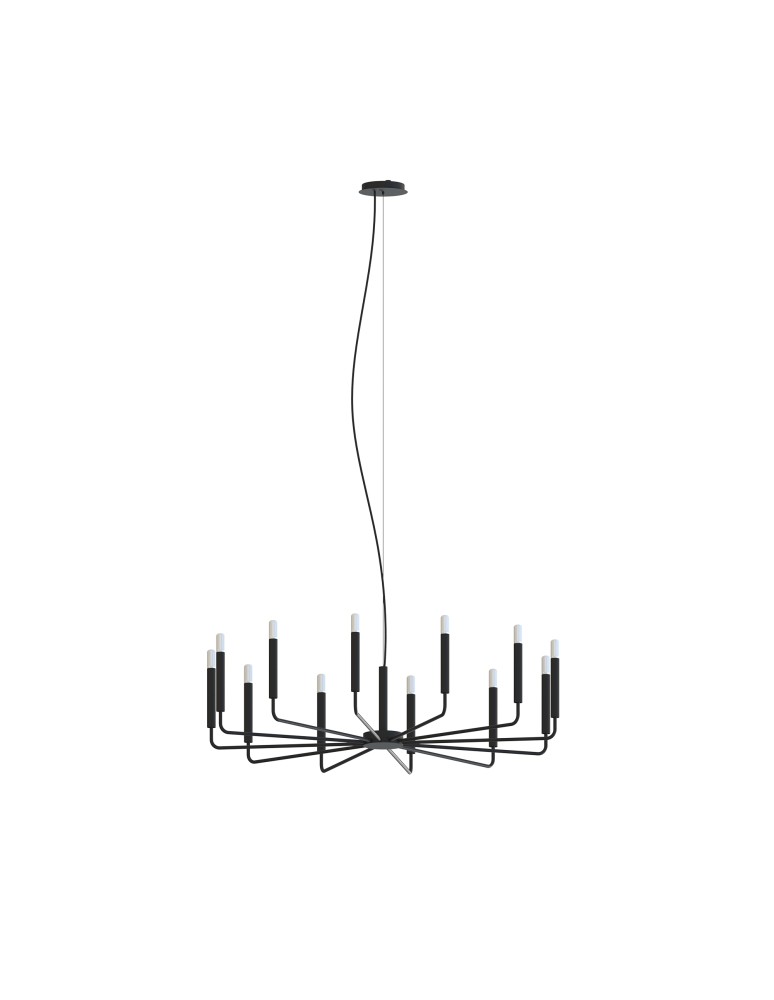 Nowodvorski ORTO B  Lampy sufitowe Żyrandol Max moc 10W only LED E14  Czarny 11464