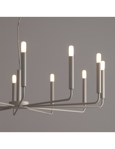 Nowodvorski ORTO B  Lampy sufitowe Żyrandol Max moc 10W only LED E14  Silk gray 11465 - product 2
