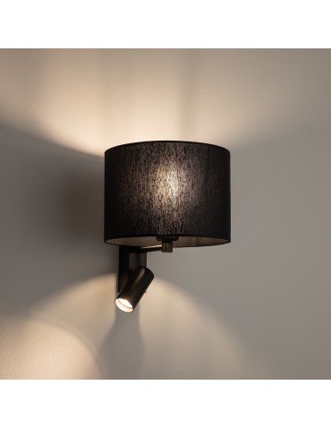 Nowodvorski LUSSO  Ścienna Regulowany z włącznikiem Max moc 10W only LED, 10W only LED E27, GU10 R35  Czarny 11521 - produkt 2