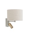 Nowodvorski SANTANA A  Ścienna Regulowany z włącznikiem Max moc 10W only LED, 10W only LED E27, GU10 R35  Kremowy 11654