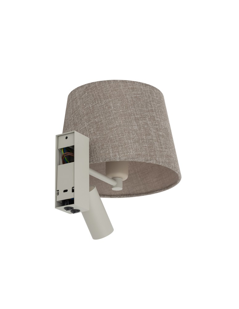 Nowodvorski TUTOIA Ścienna Regulowany z włącznikiem Max moc 10W only LED, 10W only LED E27, GU10 R35 Beż 11684 Nowodvorski TUTOIA Ścienna Regulowany z włącznikiem Max moc 10W only LED, 10W only LED E27, GU10 R35 Beż 11684