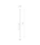 Kinkiety tuby - Nowodvorski LASER WALL L  Ścienna Kinkiety Max moc 10W only LED G9  Czarny 11812 - product 7