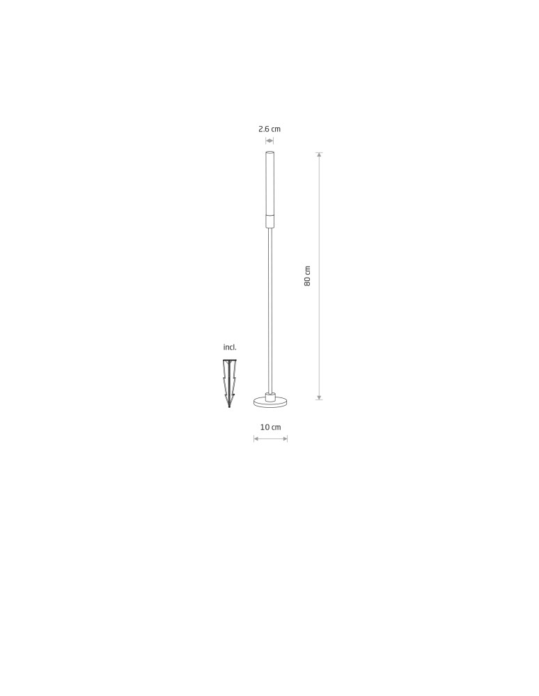 Nowodvorski ZOLA LED Zewnętrzna Lampy gruntowe Max moc 3W LED IP54 3000K Czarny 11544
