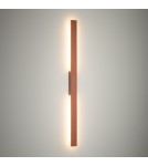 Kinkiety zewnętrzne - Nowodvorski DEMI LED M Zewnętrzna Ścienna Natynkowe Max moc 18W LED IP54 3000K Brick red 11557 - product 2