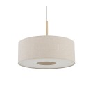 Lampy wiszące z abażurem - Nowodvorski SANTANA  M  Lampy sufitowe Lampy wiszące Max moc 25W only LED E27  Kremowy 11652 - product 3