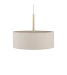 Lampy wiszące z abażurem - Nowodvorski SANTANA  M  Lampy sufitowe Lampy wiszące Max moc 25W only LED E27  Kremowy 11652 - product 4
