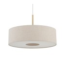 Lampy wiszące z abażurem - Nowodvorski SANTANA  L  Lampy sufitowe Lampy wiszące Max moc 25W only LED E27  Kremowy 11653 - product 3