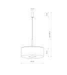 Nowodvorski AMARELA L Lampy sufitowe Lampy wiszące Max moc 25W only LED E27 Czarny melanż 11660 Nowodvorski AMARELA L Lampy sufitowe Lampy wiszące Max moc 25W only LED E27 Czarny melanż 11660