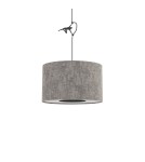 Lampy wiszące z abażurem - Nowodvorski LAGO S  Lampy sufitowe Lampy wiszące Max moc 15W only LED E27  Szary 11673 - product 4