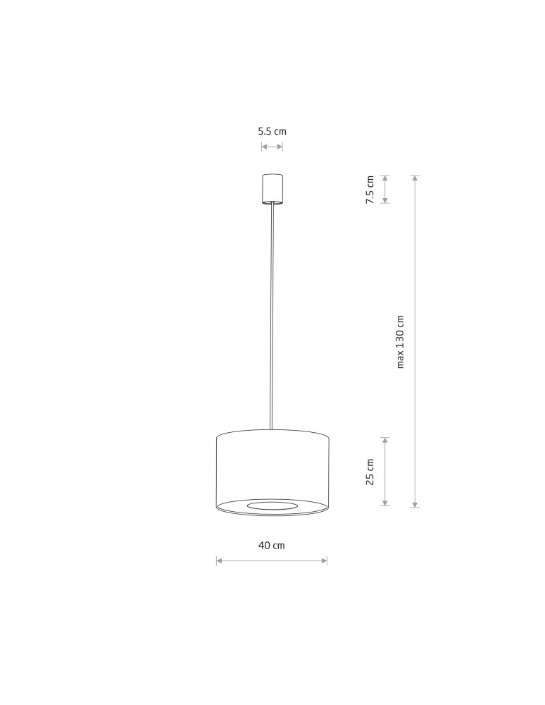 Nowodvorski LAGO S  Lampy sufitowe Lampy wiszące Max moc 15W only LED E27  Szary 11673