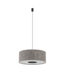 Lampy wiszące z abażurem - Nowodvorski LAGO M  Lampy sufitowe Lampy wiszące Max moc 25W only LED E27  Szary 11674 - product 1