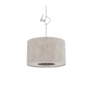 Lampy wiszące z abażurem - Nowodvorski CEDRO S  Lampy sufitowe Lampy wiszące Max moc 15W only LED E27  Beż 11664 - product 4