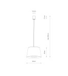 Nowodvorski TUTOIA Lampy sufitowe Lampy wiszące Max moc 25W only LED E27 Beż 11682 Nowodvorski TUTOIA Lampy sufitowe Lampy wiszące Max moc 25W only LED E27 Beż 11682