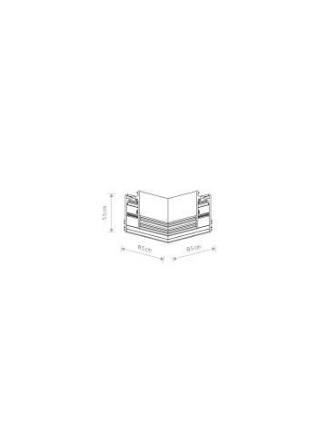 Nowodvorski LVM RECESSED HORIZONTAL CORNER Systemy szynowe 1-obwodowy niskonapięciowy 48V LVM Akcesoria Podtynkowe Biały... - product 2