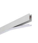 Szyny magnetyczne - Nowodvorski LVM TRACK 1M Systemy szynowe 1-obwodowy niskonapięciowy 48V LVM Szynoprzewód Natynkowe Biały 11626 - product 3